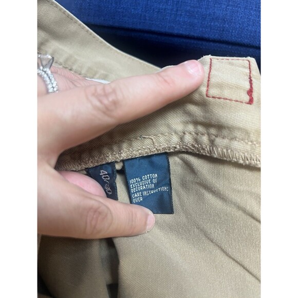 Polo Ralph Lauren Straight Relaxed Fit Pants Mens 40x 30Tan Khaki Mid Rise Chino - Picture 8 of 8